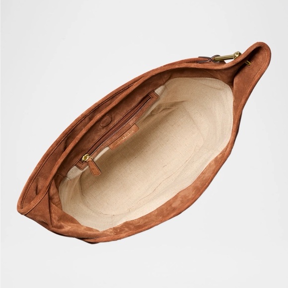 Michael Kors Elegant Tan Suede Hobo Bag - Picture 3 of 5